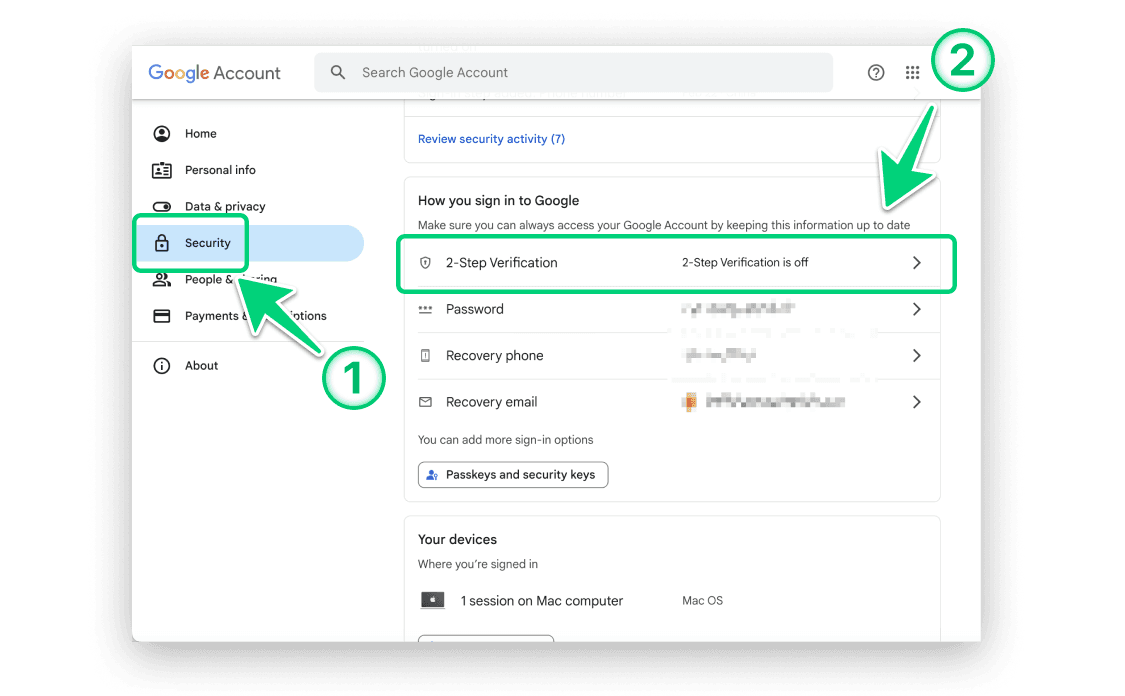 Google 2FA Step 2 Image 1