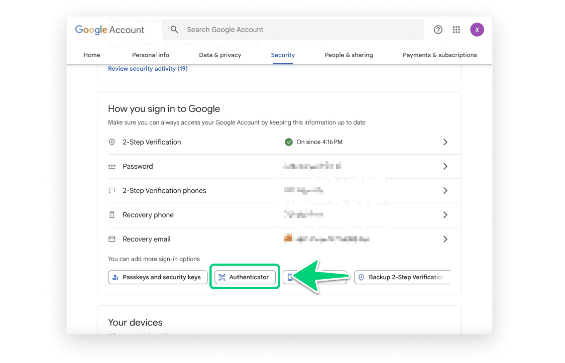 Google 2FA Step 2 Image 2