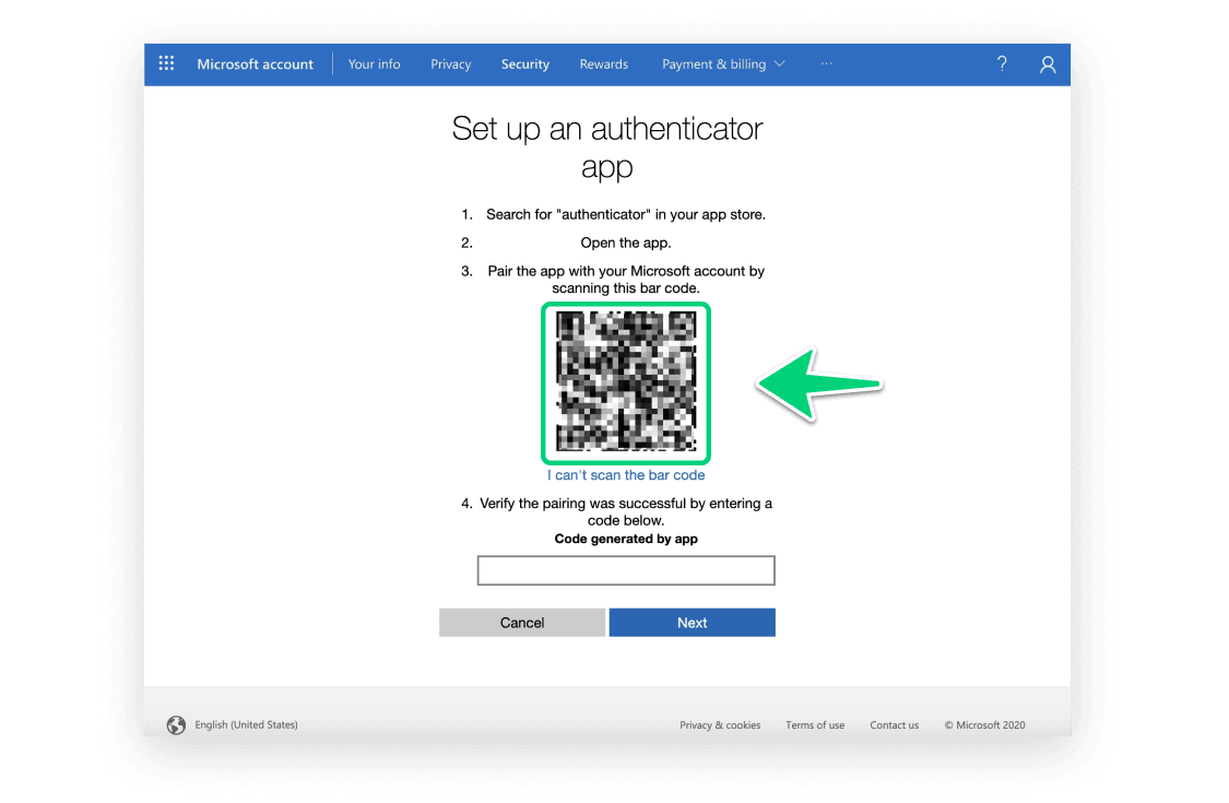 Microsoft 2FA Step 6 Image