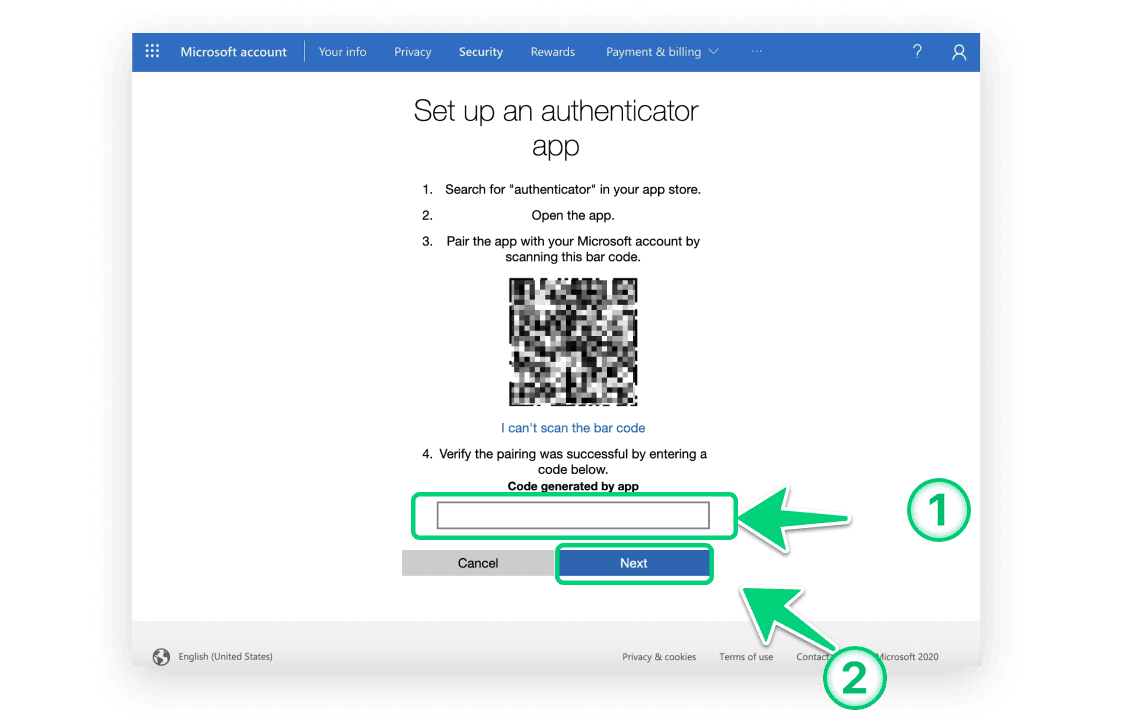 Microsoft 2FA Step 9 Image