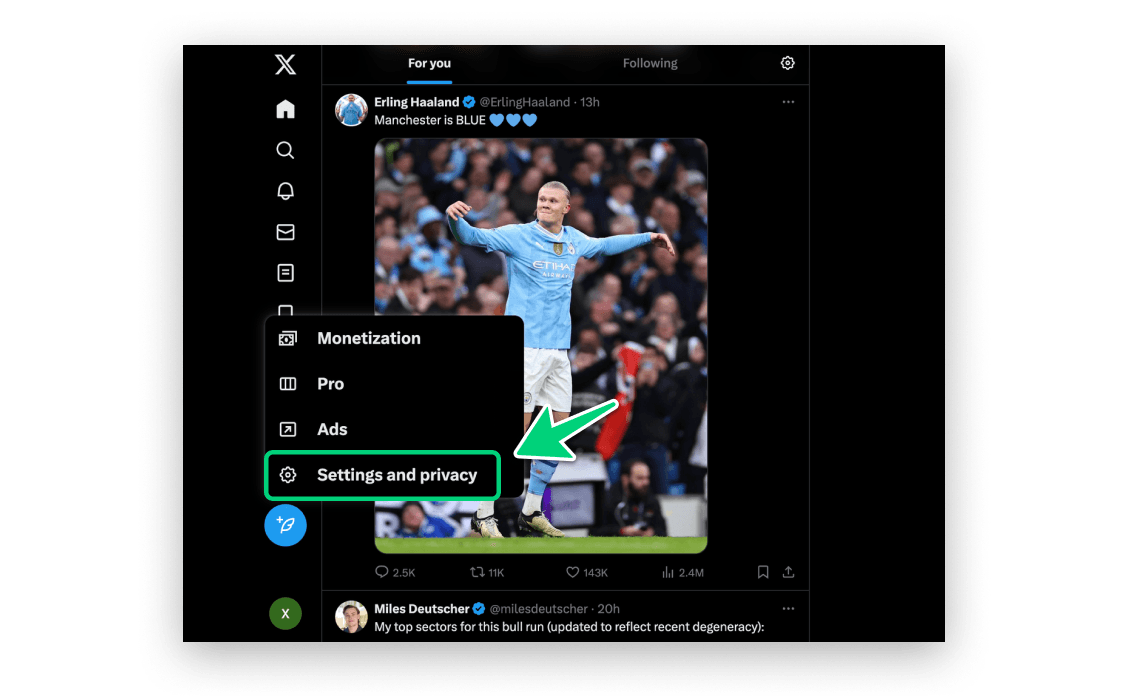 X (Twitter) Step 2 Image